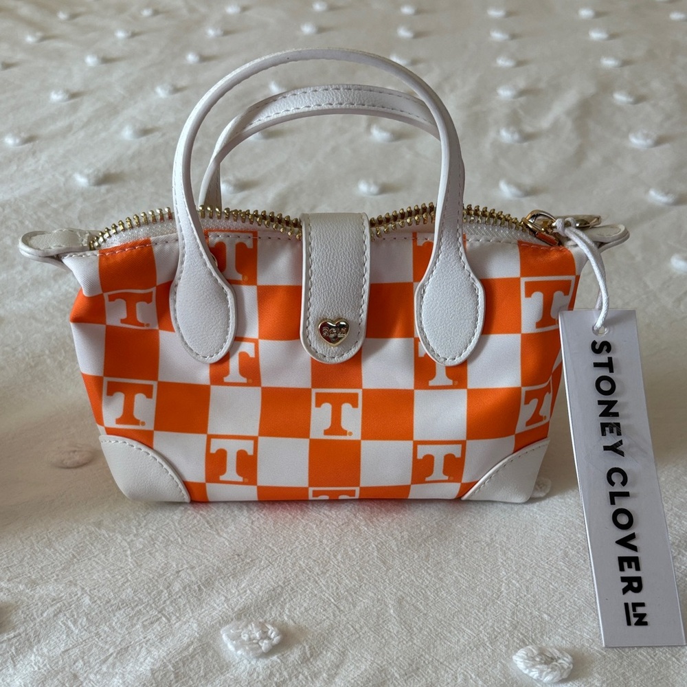 Stoney Clover Lane Tennessee Orange and White Mini Bag